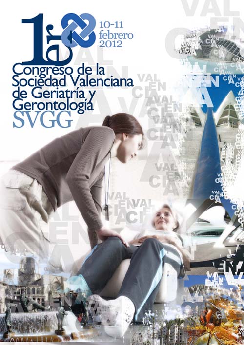 Cartel del 1er Congreso de la Sociedad Valenciana de Geriatría y Gerontología